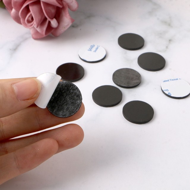 10 PCS Adhesive Magnets for Crafts Flexible Round Magnets with Adhesive  Backing Small Sticky Magnets Magnetic Dots